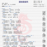 蔡依林《爱的罗曼死》吉他谱分享