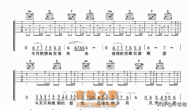 其实，吉他练习是很简单的，先这样再这样然后就可以了