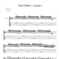 Paul Gilbert《Lesson1》吉他谱