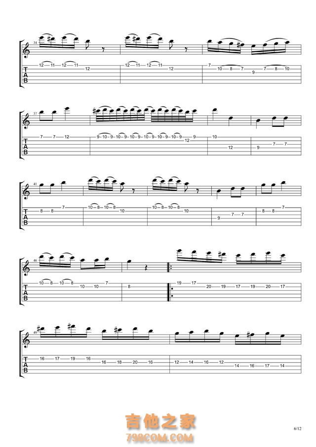 Paul Gilbert《Lesson1》吉他谱