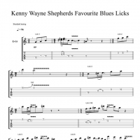 布鲁斯练习《Kenny Wayne Shepherds Favourite Blues Licks》吉他谱