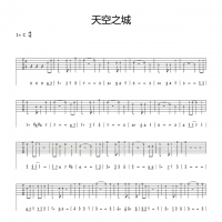史上最全进阶之路，《天空之城》从简单到难的指弹吉他谱（多图）