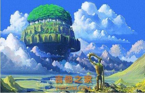 史上最全进阶之路，《天空之城》从简单到难的指弹吉他谱（多图）