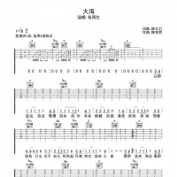 张雨生《大海》吉他谱