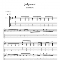 DEPAPEPE《judgement》吉他谱