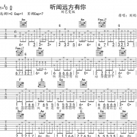 零基础学吉他(第16课)练习曲：刘艺雯《听闻远方有你》C调吉他谱