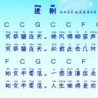慢牛乐理曲谱——《送别》吉他弹唱C调和弦图示