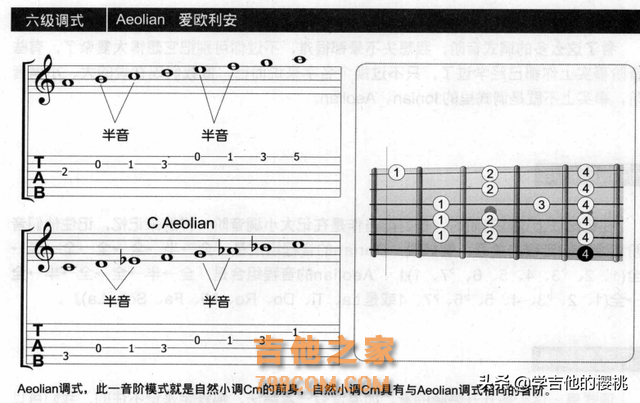 竟然这么简单！学吉他必看篇：七种调式的记忆与唱法，建议收藏