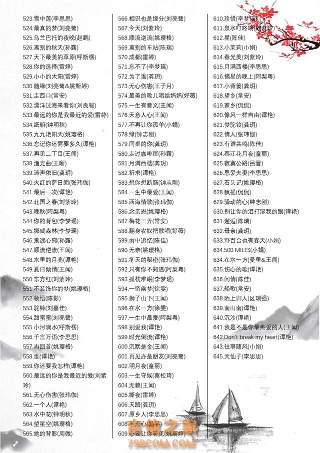 年代甄选｜HIFI发烧人声645首｜烧友必听歌单（一）