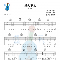 《好久不见》吉他谱免费分享，陈奕迅熬夜爆肝制作