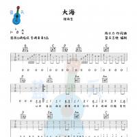 《大海》吉他谱免费分享，张雨生熬夜爆肝制作
