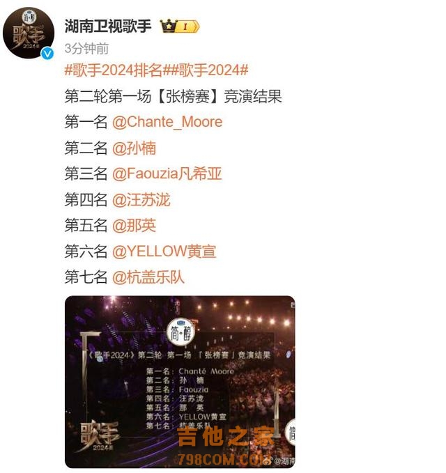 《歌手》第四期大逆转！孙楠一曲封神，那英落神坛，排名出炉！