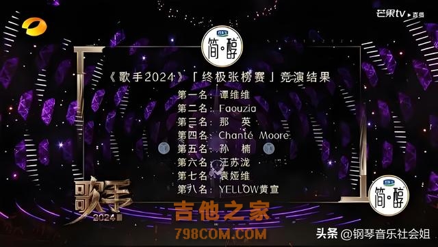 《歌手2024》9位歌手排名，那英泪洒现场，凡西亚赢了邓紫棋？