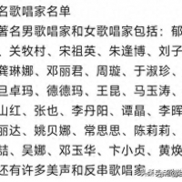 中国著名歌唱家名单一览表