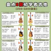 盘点8款500-2500价位的初学者吉他