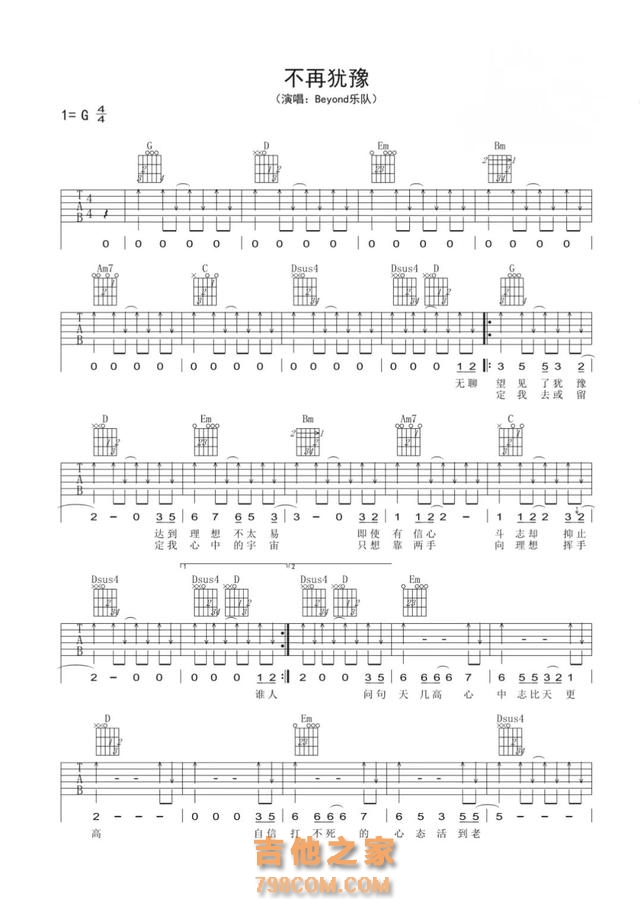 精选Beyond的15首经典歌曲(附吉他谱),经典永不过时