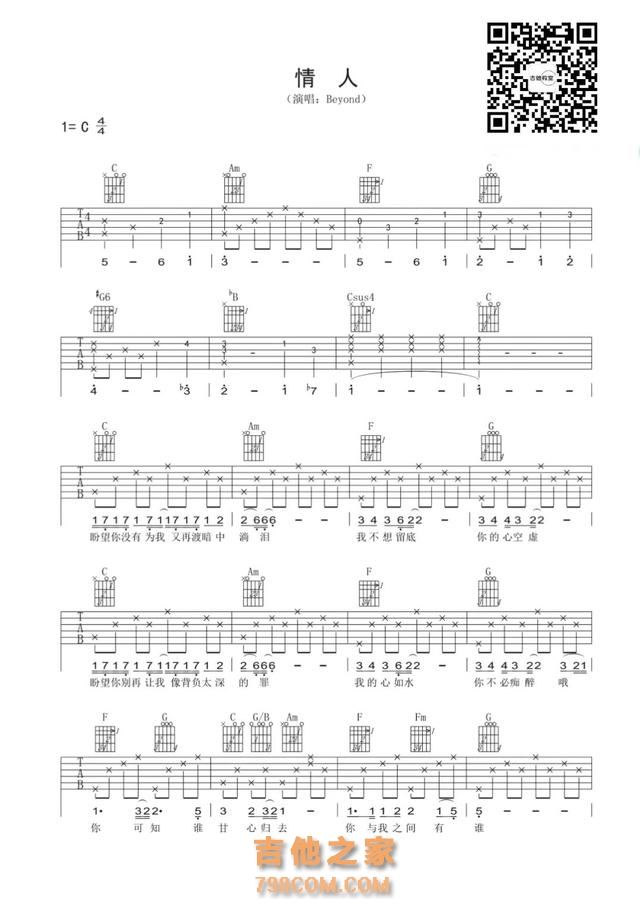 精选Beyond的15首经典歌曲(附吉他谱),经典永不过时