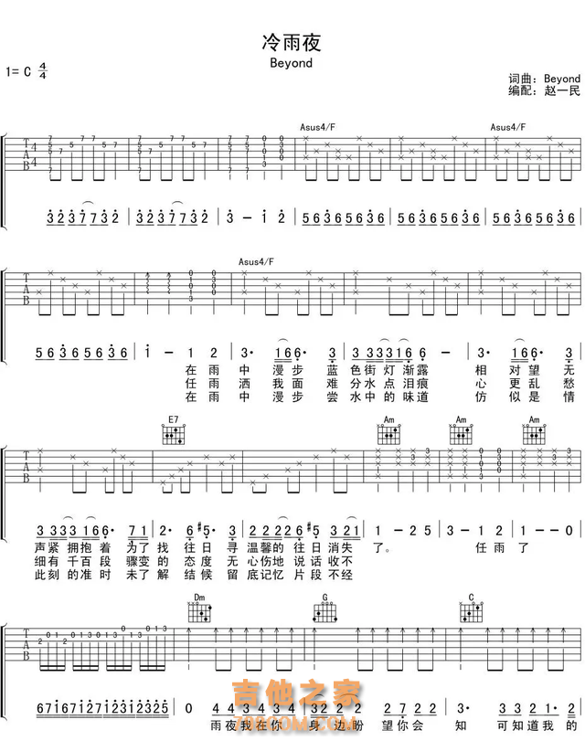 精选Beyond的15首经典歌曲(附吉他谱),经典永不过时