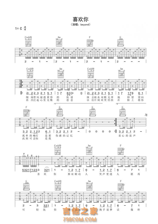 精选Beyond的15首经典歌曲(附吉他谱),经典永不过时