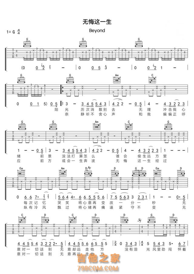 精选Beyond的15首经典歌曲(附吉他谱),经典永不过时