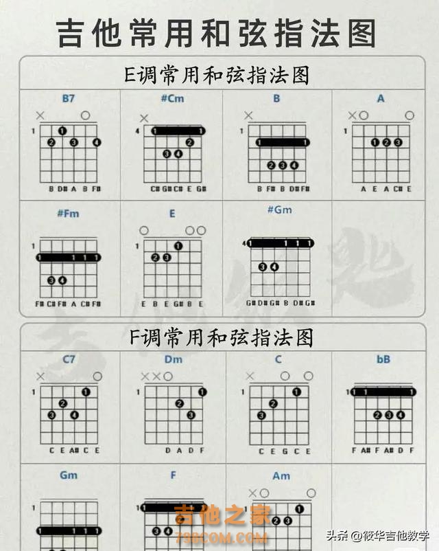 吉他教学入门零基础！七和弦详解，练琴就是这么简单#吉他教学