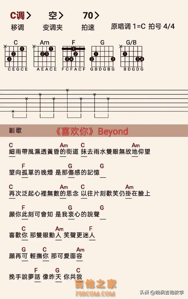 想轻松学会吉他弹唱？看看这首歌曲《喜欢你》带你入门！