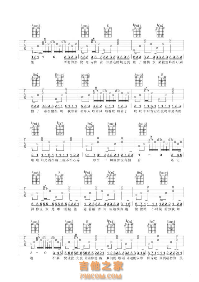【开心周末】10首适合吉他弹唱歌曲(附吉他谱),弹出来好心情