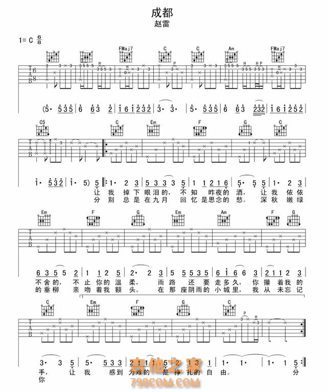 【开心周末】10首适合吉他弹唱歌曲(附吉他谱),弹出来好心情