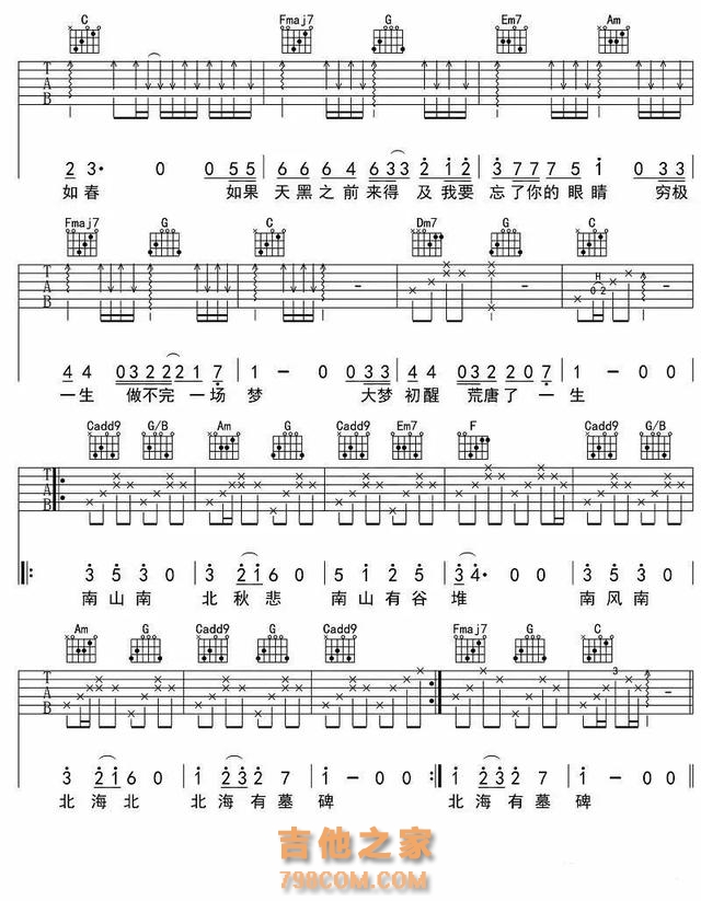【开心周末】10首适合吉他弹唱歌曲(附吉他谱),弹出来好心情
