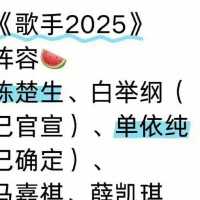 最没存在感阵容《歌手2025》网传阵容曝光，网友：这季还能看