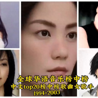 全球华语音乐榜中榜top20歌曲女歌手
